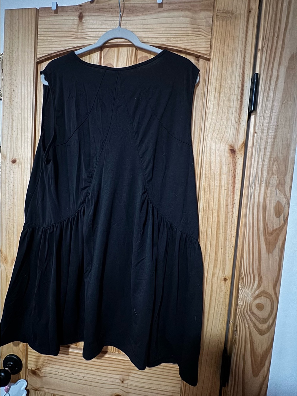 Black Sleeveless A-Line Dress